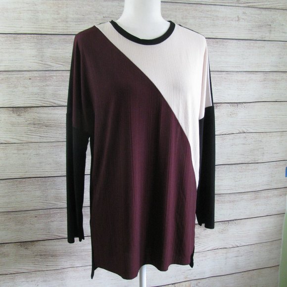 Zara W/B Collection Color Block Blouse - Picture 10 of 10